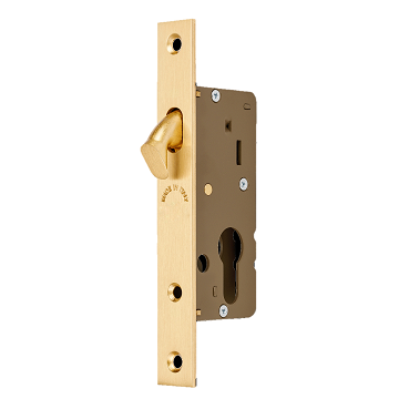 Narrow 30mm Backset Sliding Door Mortice Lock, Case Size 50mm
