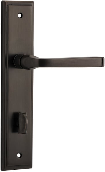 Annecy Lever - Stepped Privacy Backplate Lever Only