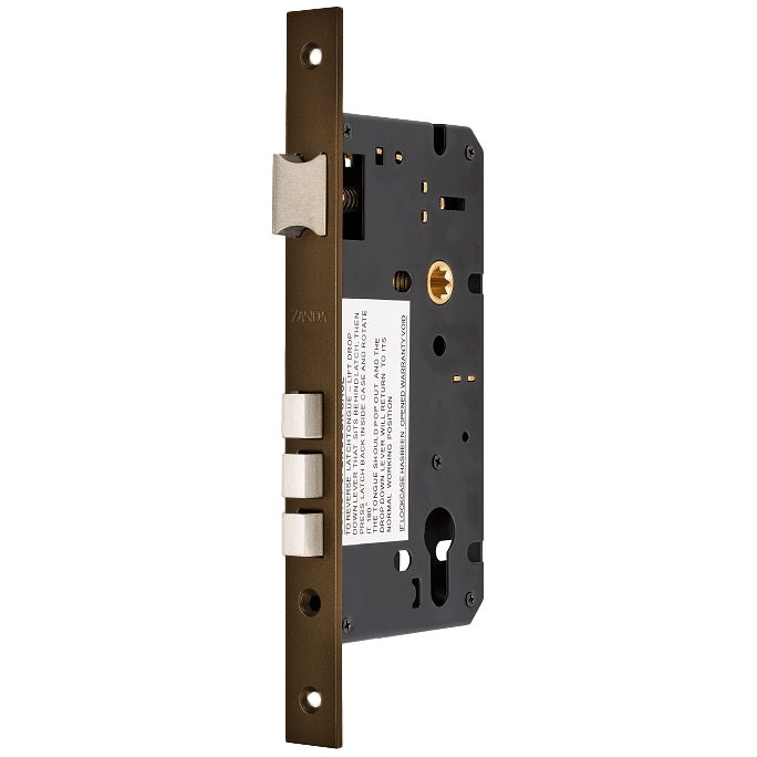 Euro Mortice Latch Lock Ember Bronze