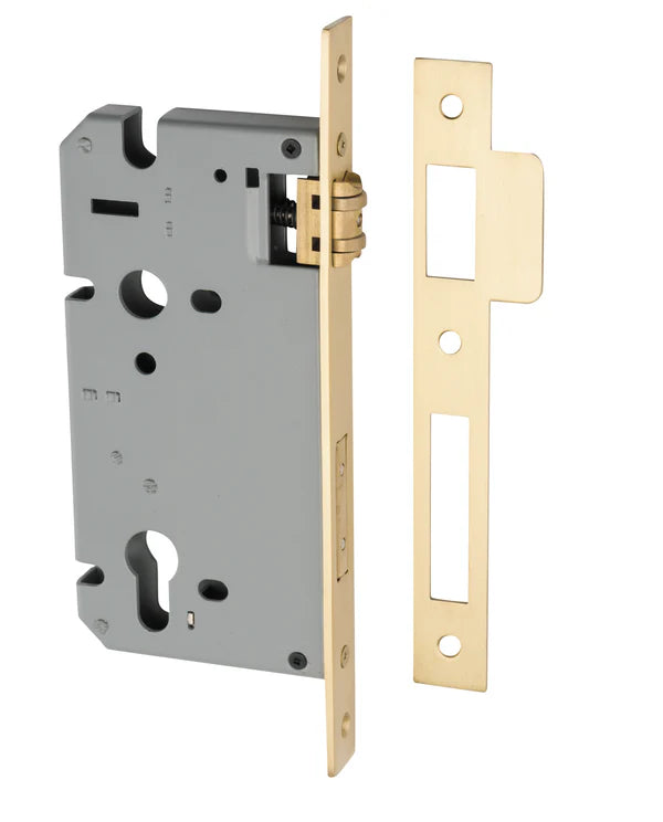 85mm Euro Roller Mortice Lock - 60mm Backset