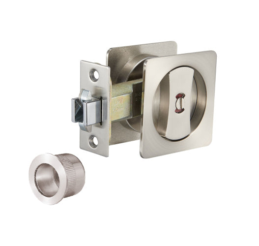 Square Cavity Suite - Stainless Steel - 5331 - Square Cavity Sliding Privacy Set, Stainless Steel