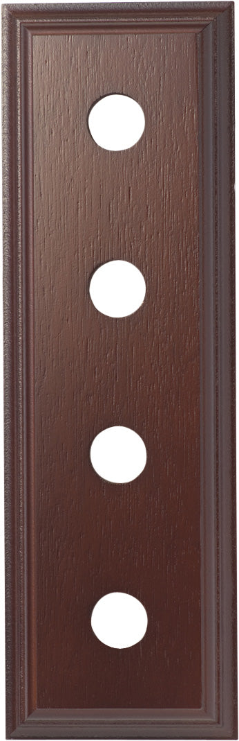 Quad Switch & Socket Wood Blocks - Classic Profile