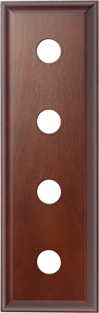 Quad Switch & Socket Wood Blocks - Traditional Profile