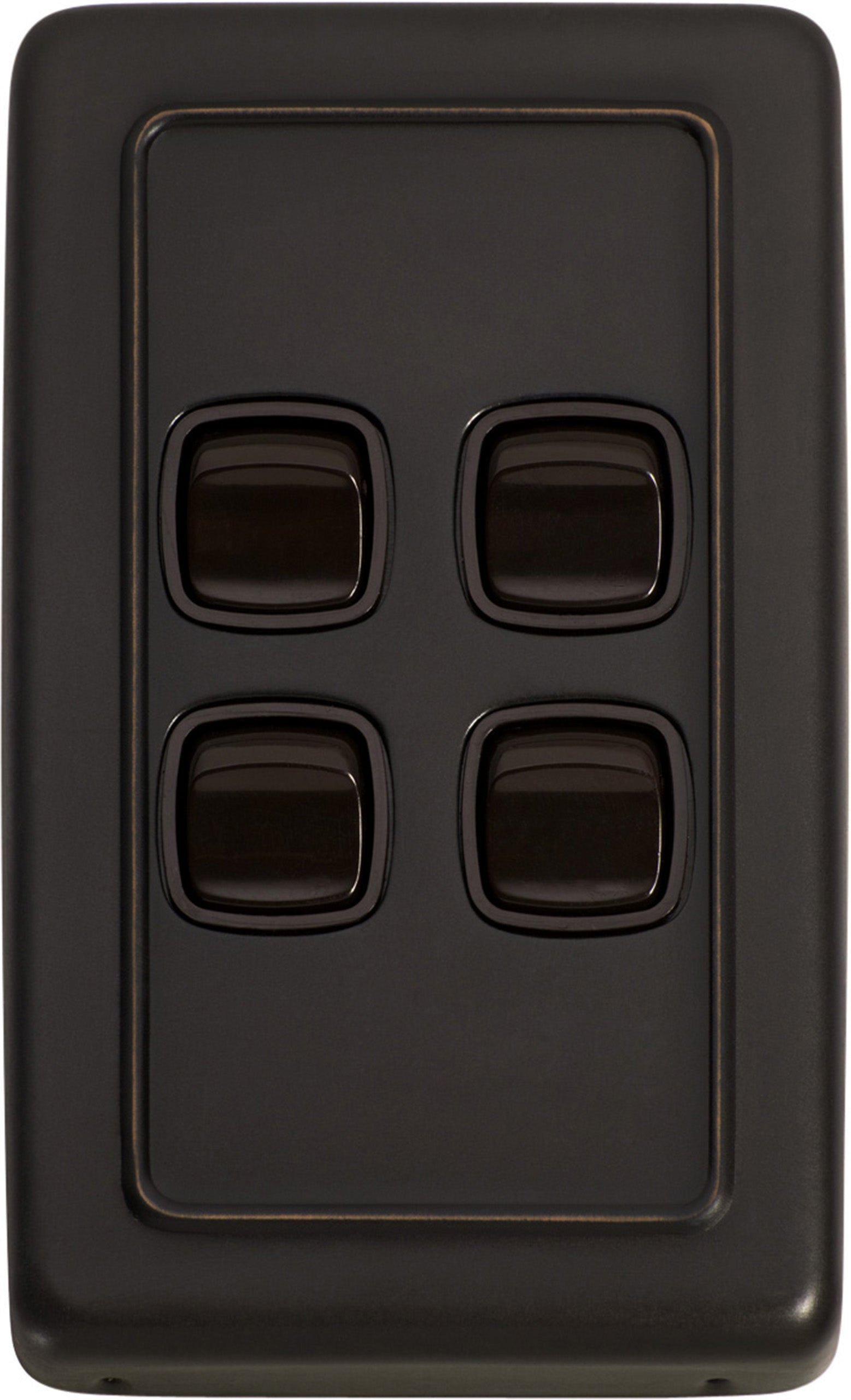 4 Gang Flat Plate Rocker Switches