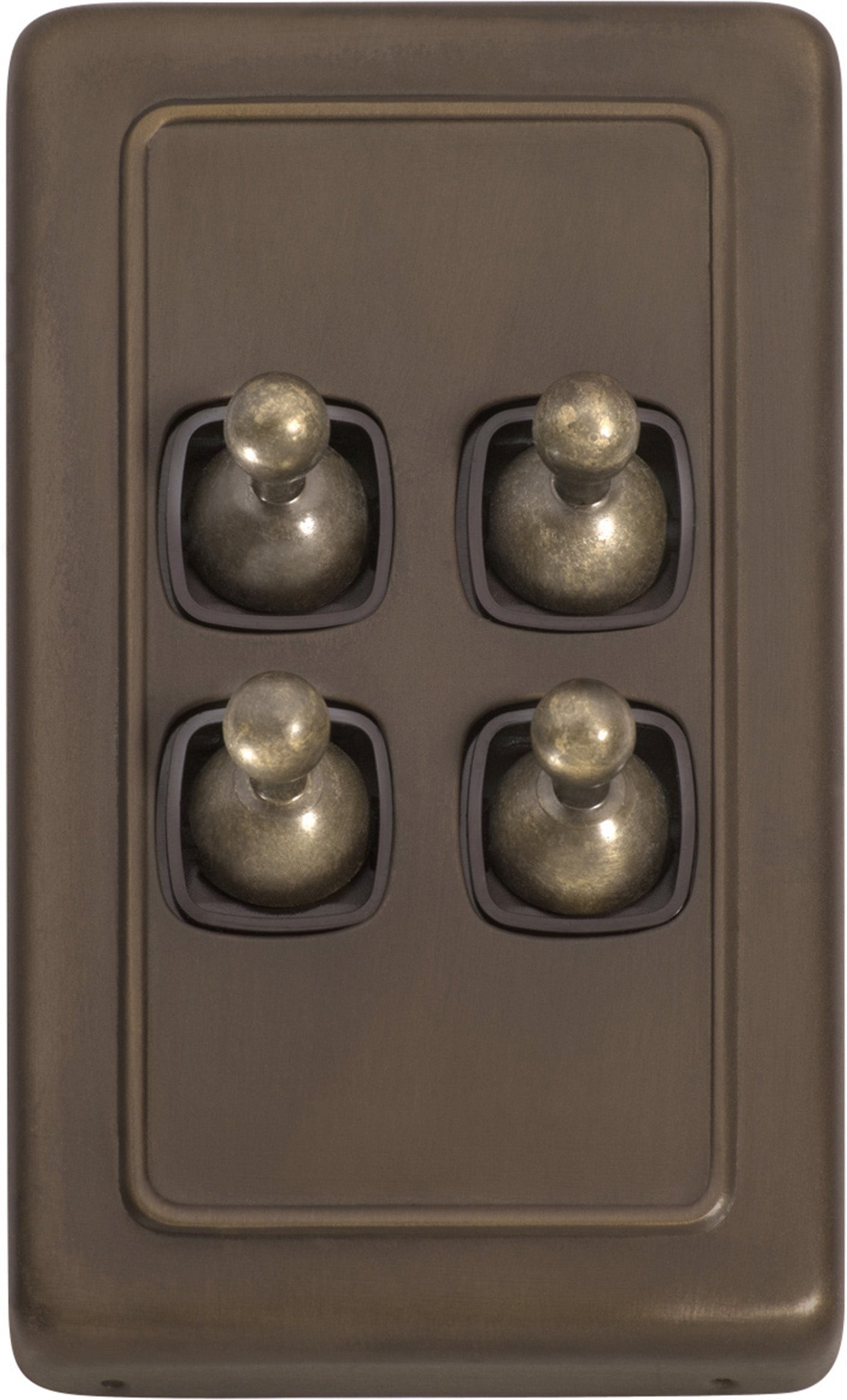 4 Gang Flat Plate Toggle Switches