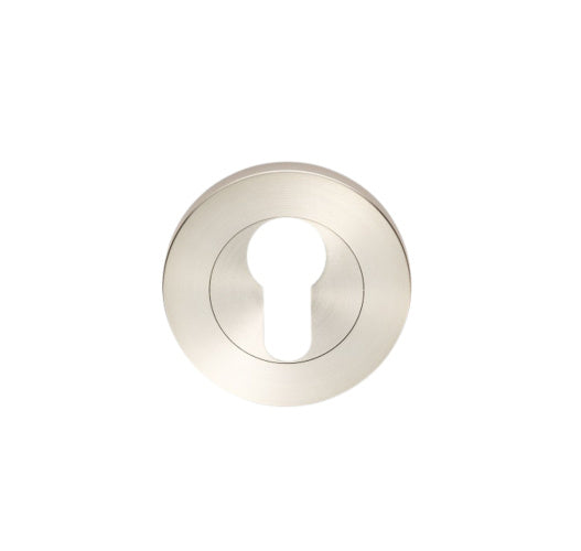 SS Round Euro Escutcheon (Pair