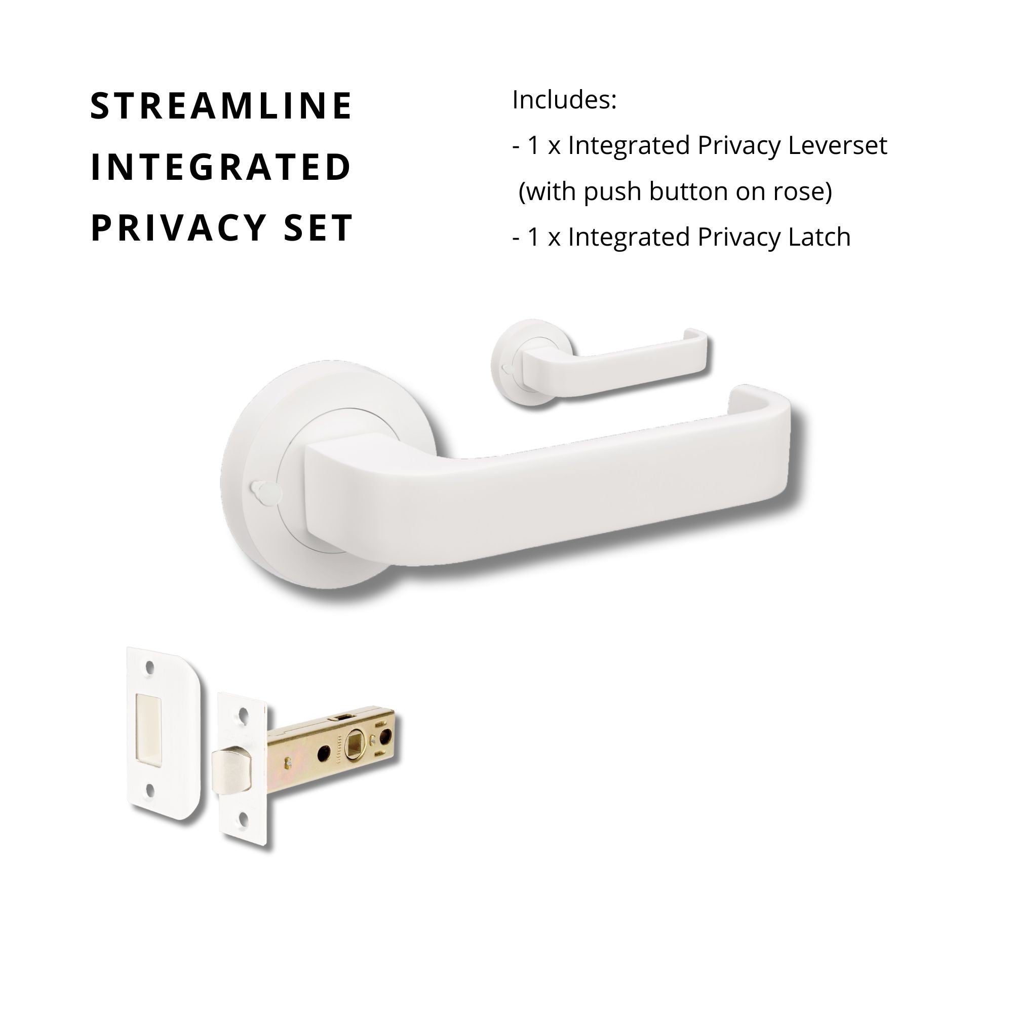 Streamline Privacy Set, Includes Integrated Privacy Latch