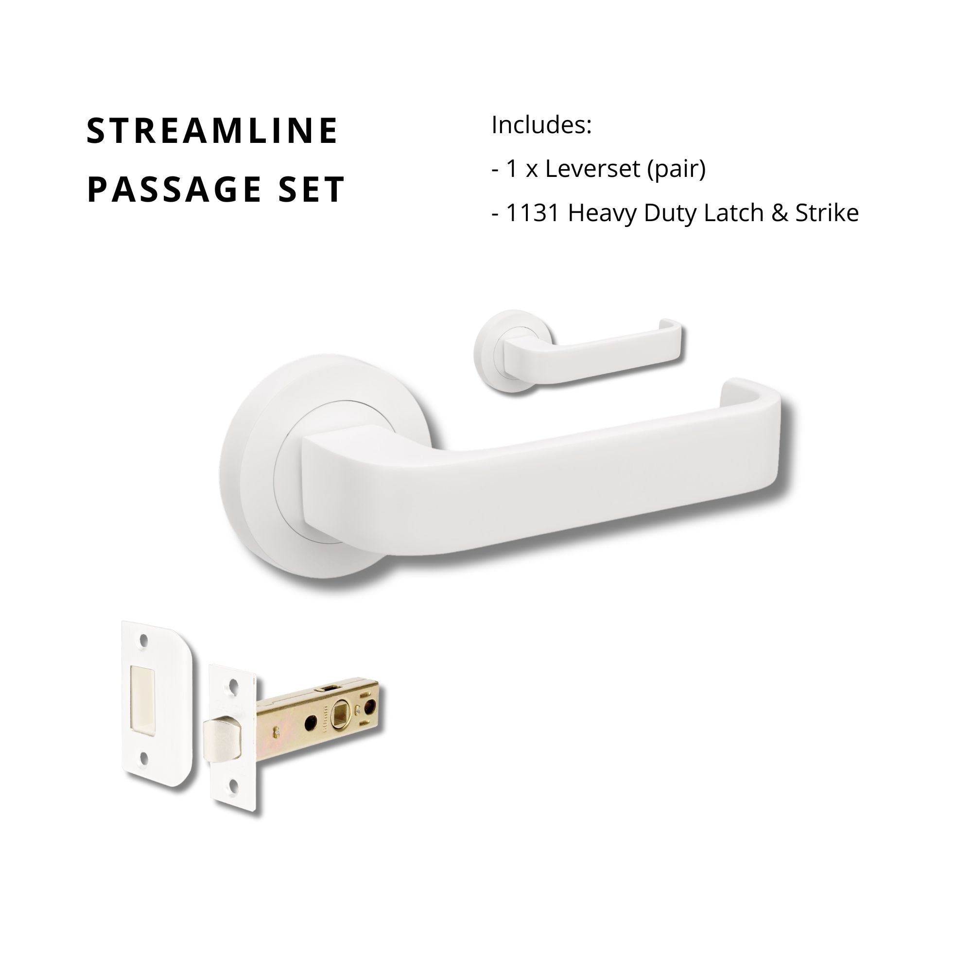 Streamline Passage Set, Includes 1131 Latch DDA Compliant