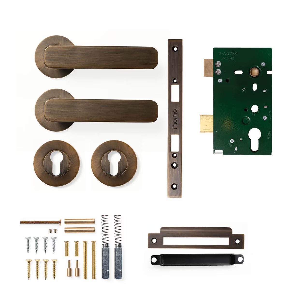 Momo Belgravia Solid Brass Lever Entrance Set
