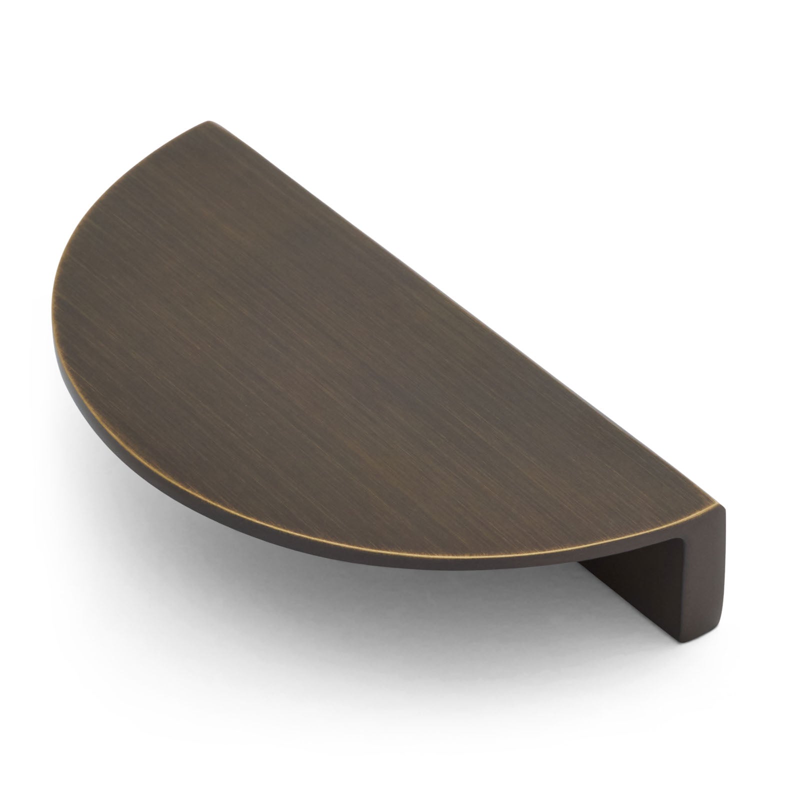 Aged Brass Half Moon Cabinet Pull - Iris