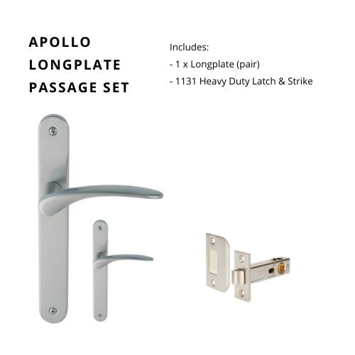 Apollo Longplate Passage Set, Includes 1131 Latch