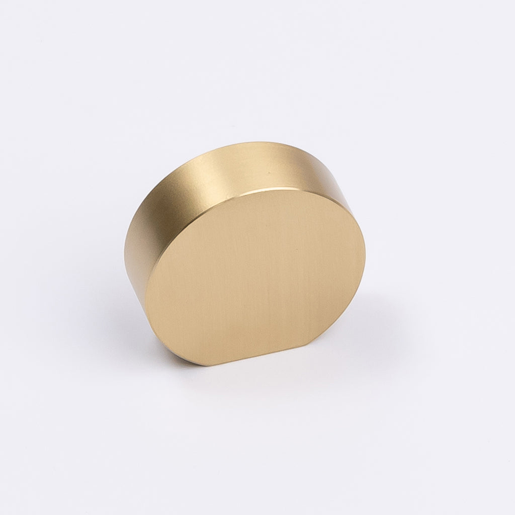 Brushed Brass Disc Cabinet Knob near me
