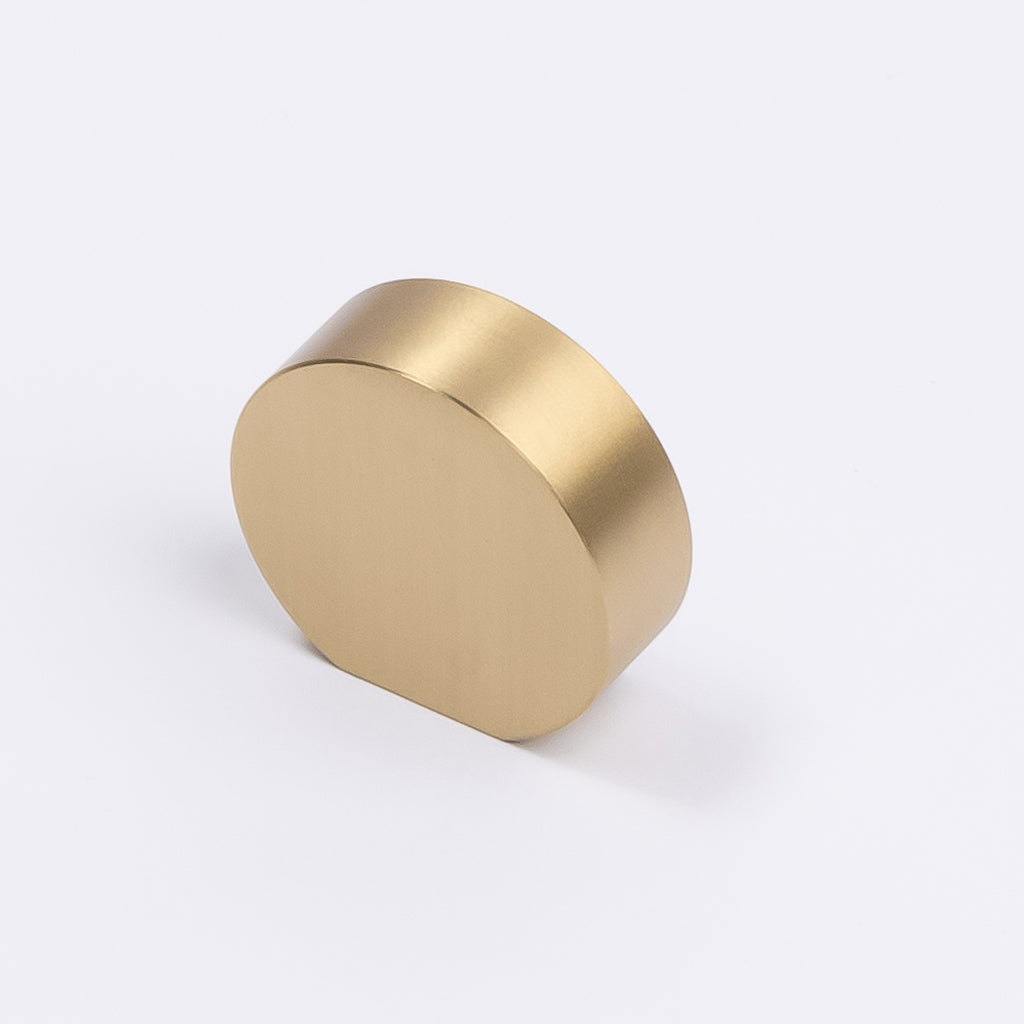 Brushed Brass Disc Cabinet Knob near me