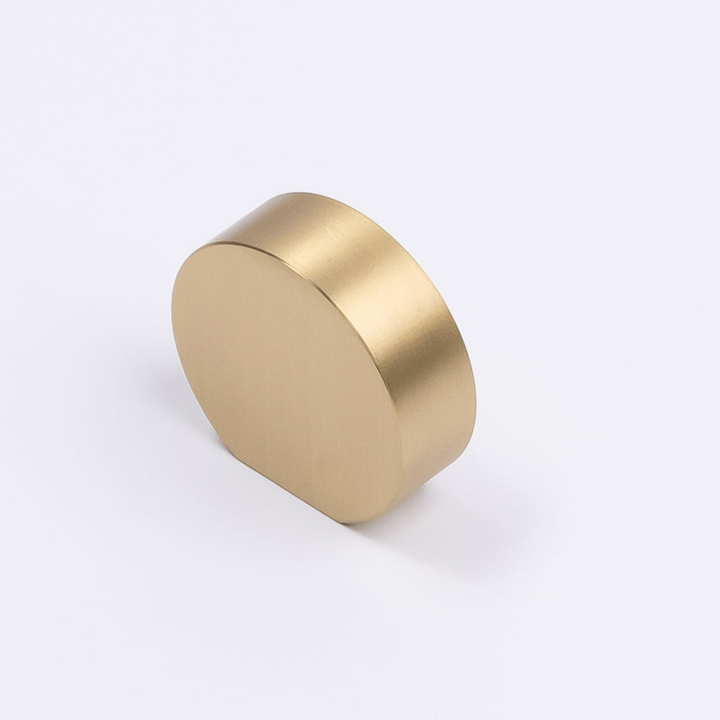 Brushed Brass Disc Cabinet Knob near me
