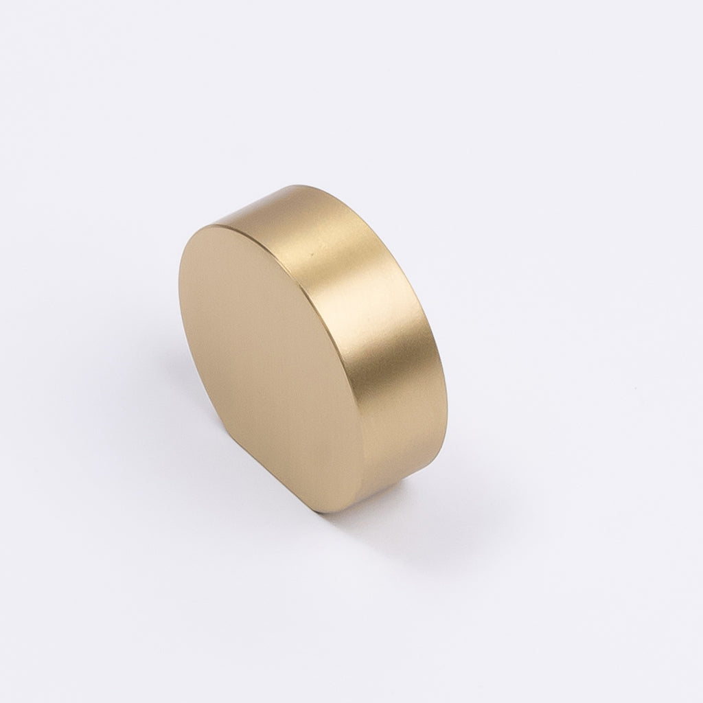 Brushed Brass Disc Cabinet Knob near me