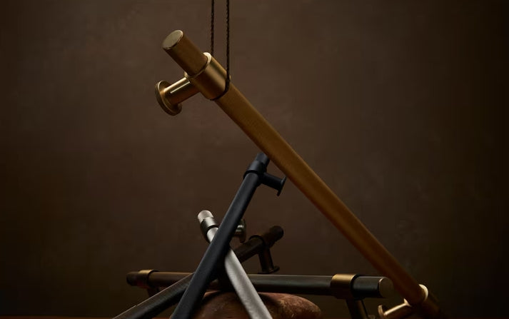 Momo Belgravia Knurled Door Pull with Back to Back Fixing 416mm