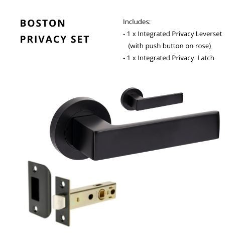Boston Privacy Set, Includes Integrated Privacy Kit