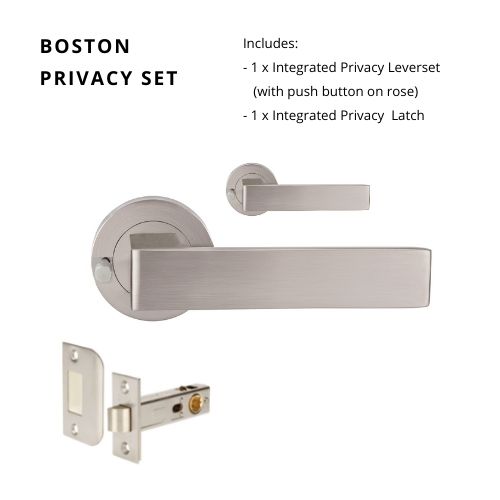 Boston Privacy Set, Includes Integrated Privacy Kit