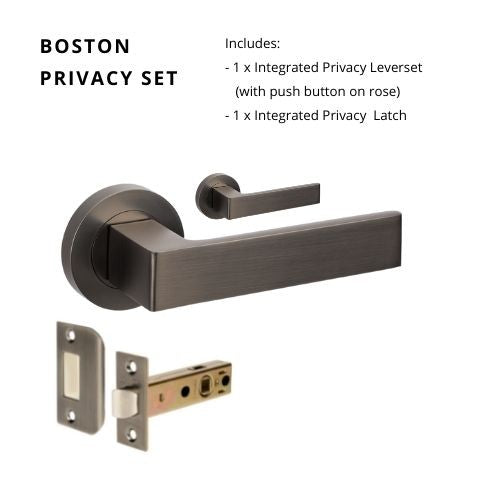 Boston Privacy Set, Includes Integrated Privacy Kit