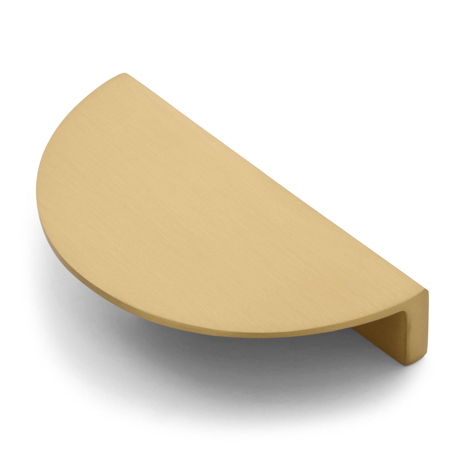 Brushed Brass Half Moon Cabinet Pull - Iris