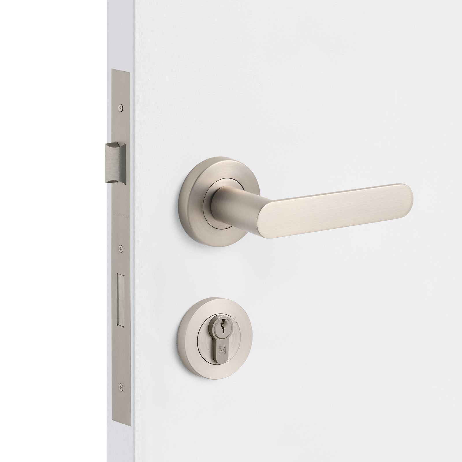 Brushed Nickel Entrance Door Kit