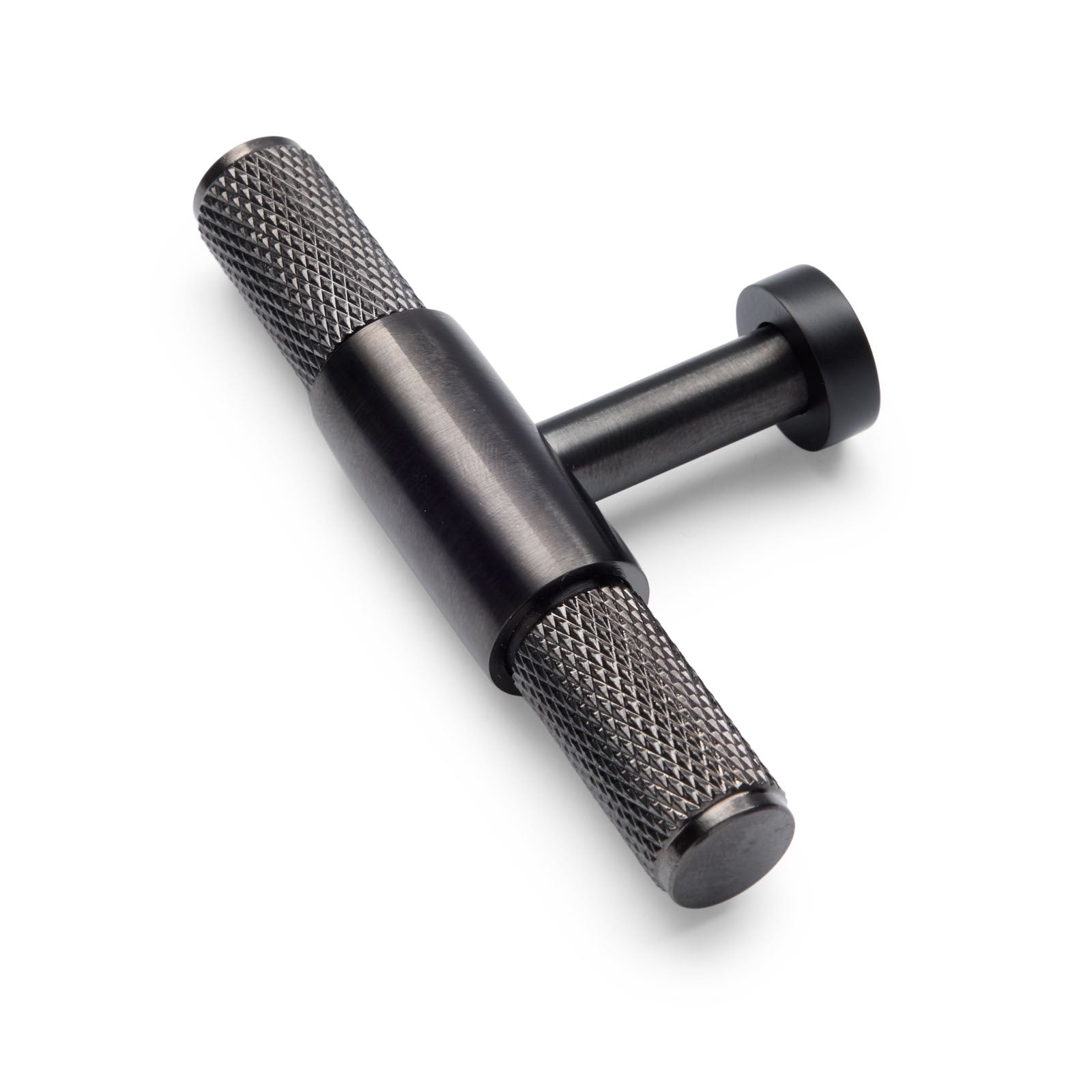 Gunmetal Knurled Cabinet T-Bar Pull - Miranda