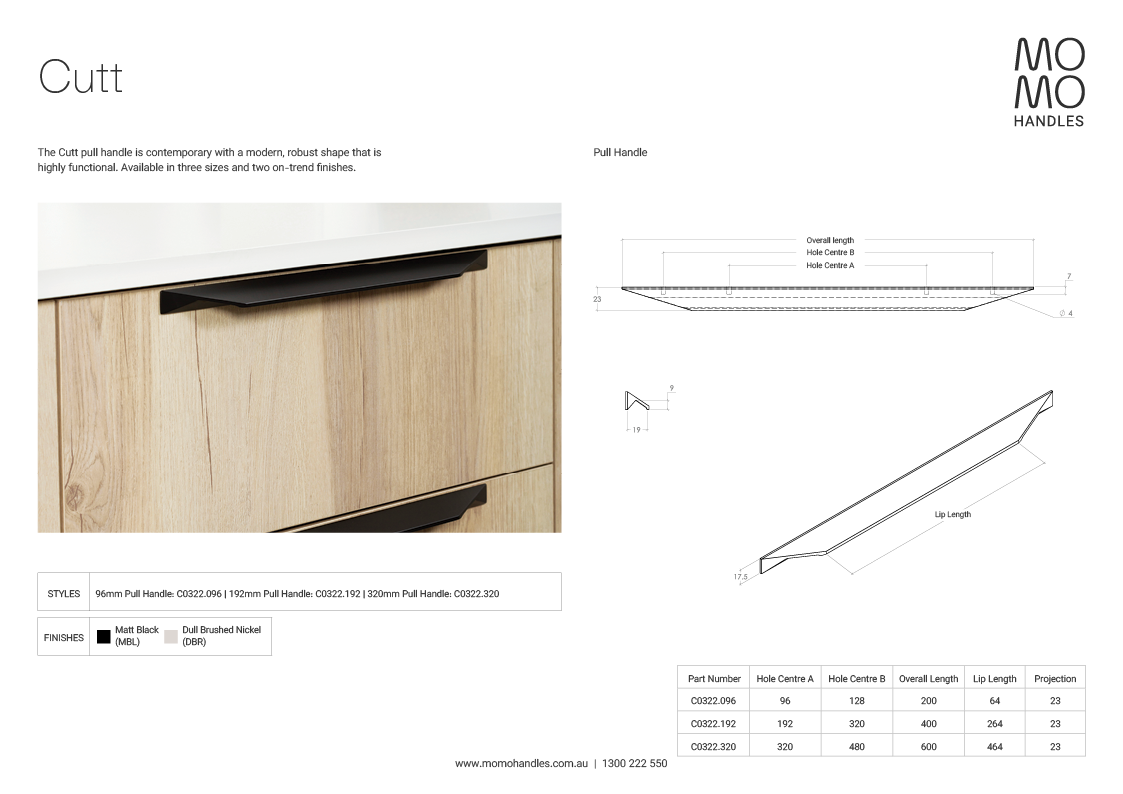 Momo Cutt Pull Handle