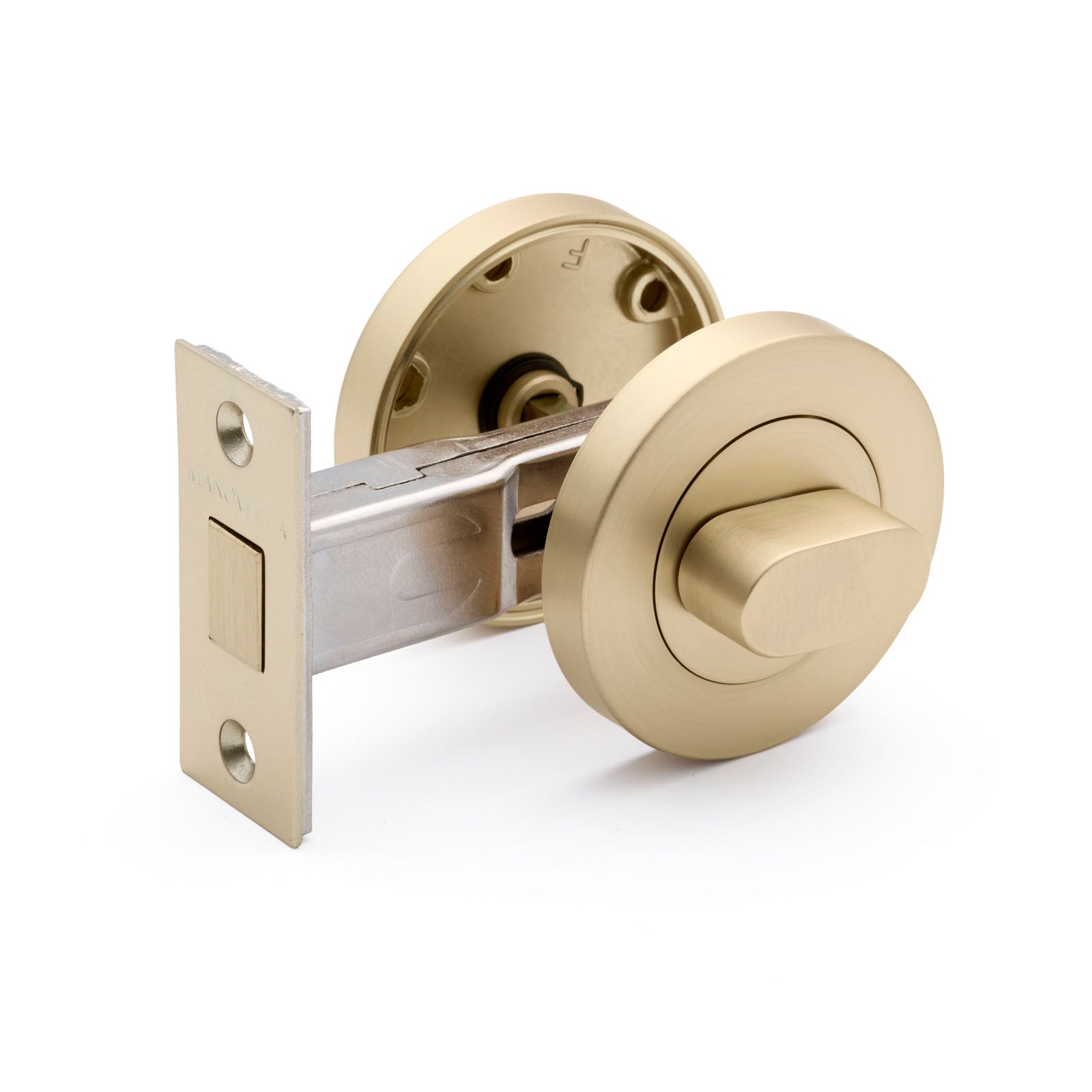 Satin Brass Privacy Turn & Bolt