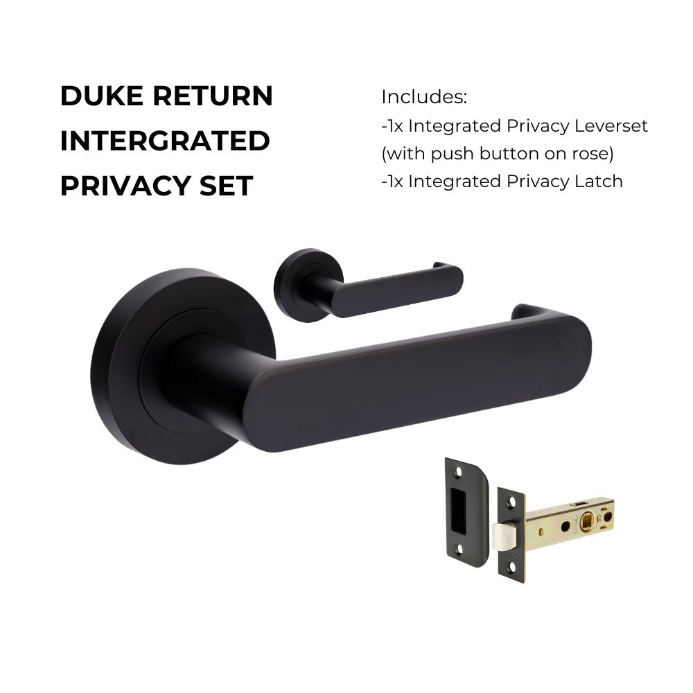 Duke Privacy Set Duke Return - Matt Black - 10052 - Duke return Privacy Set, includes ...