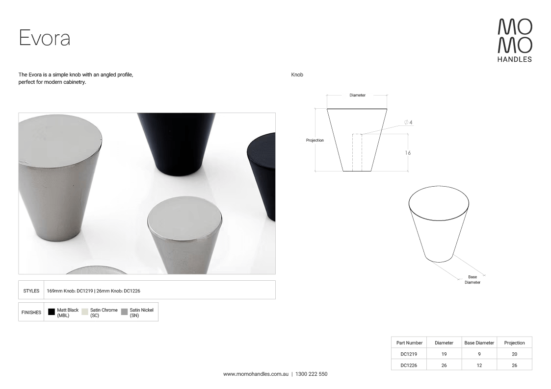 Momo Evora Knob