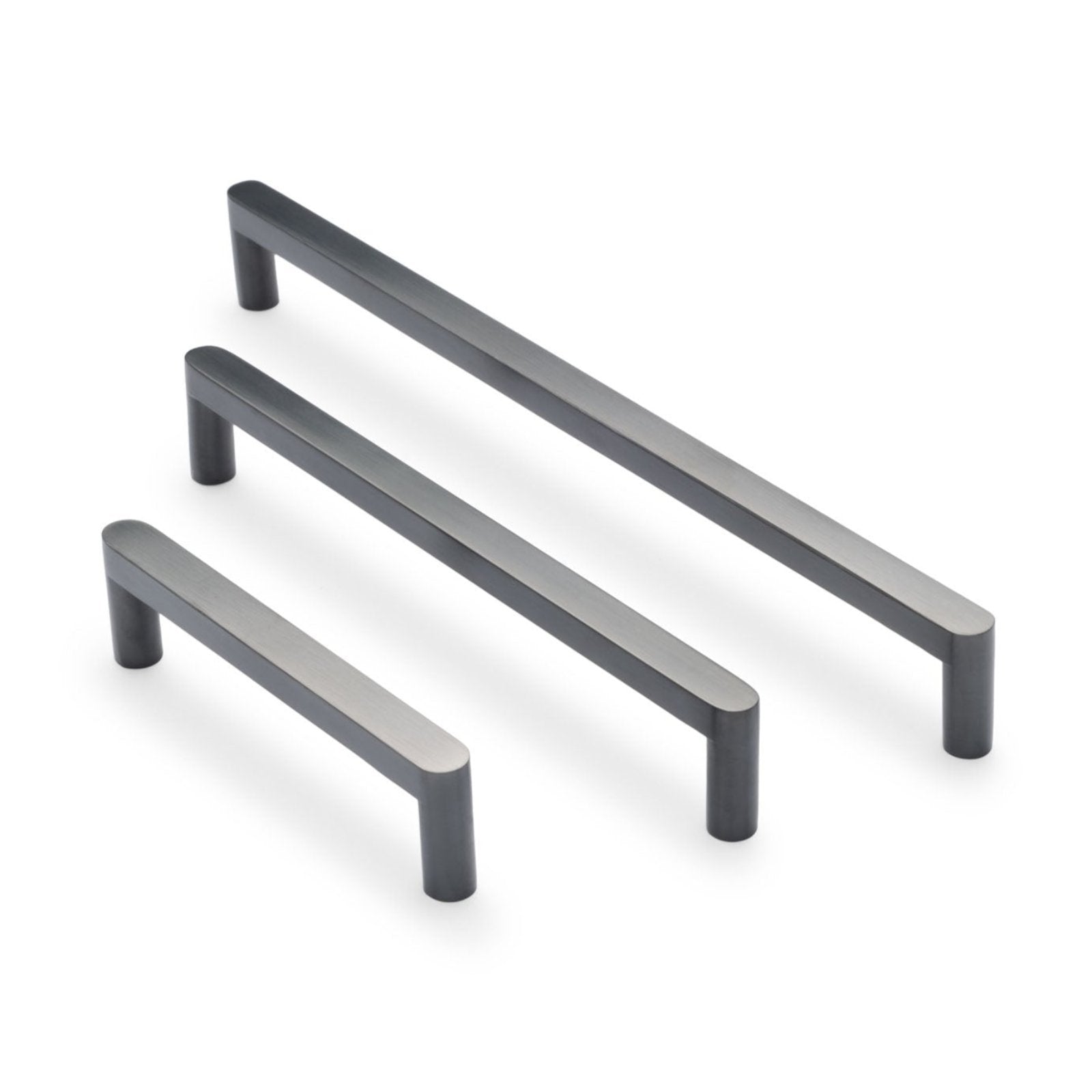 Gunmetal Straight Profile Cabinet Pull - Clio