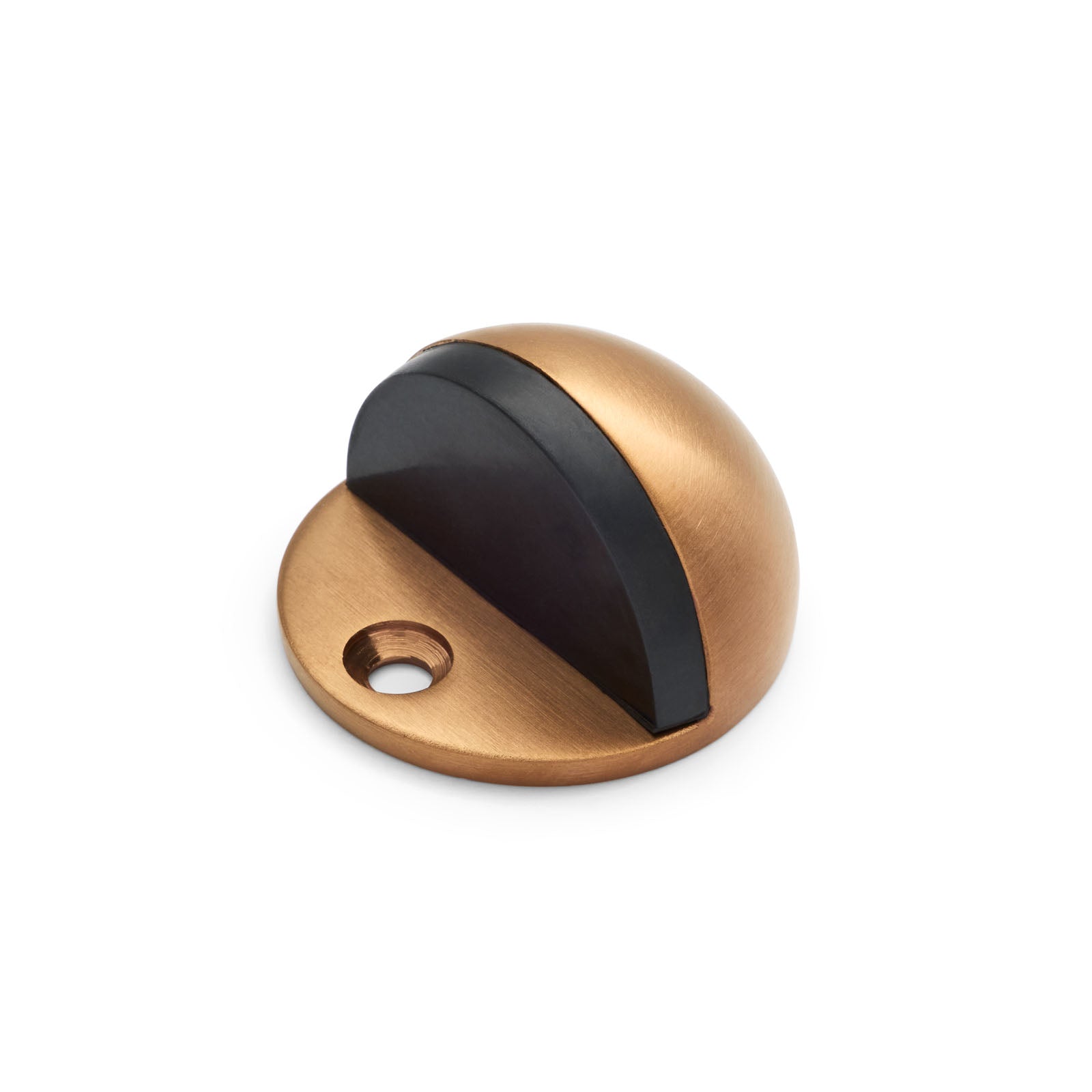 Brushed Copper Half Moon Door Stop