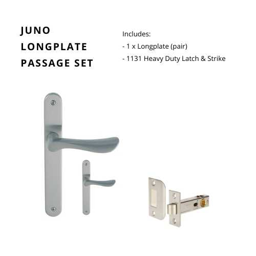 Juno Longplate Passage Set, Includes 1131 Latch