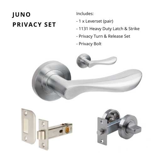 Juno Privacy Set, Includes 1131 Latch & 7032 Privacy Kit