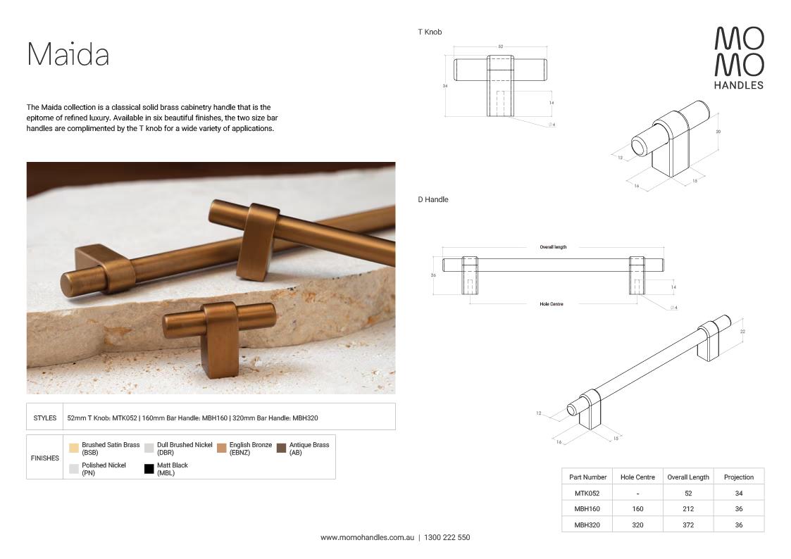 Momo Maida Bar Handle