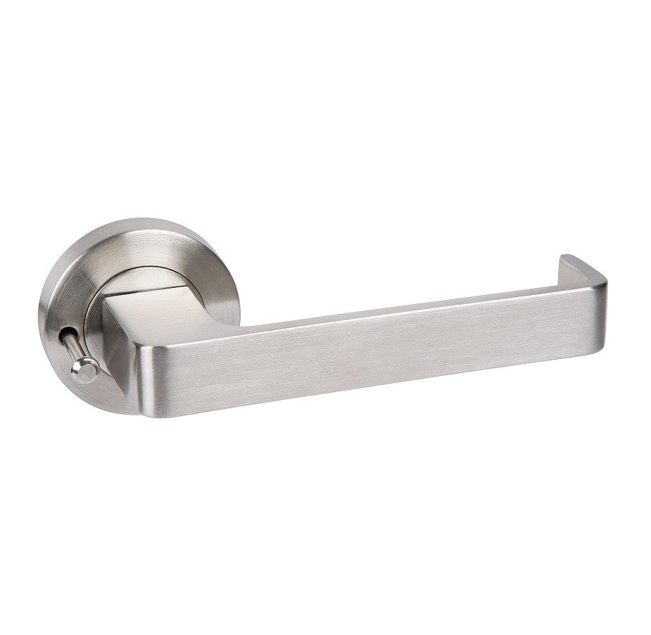 Meilani SS 55mm Round Rose Privacy Leverset DDA SS