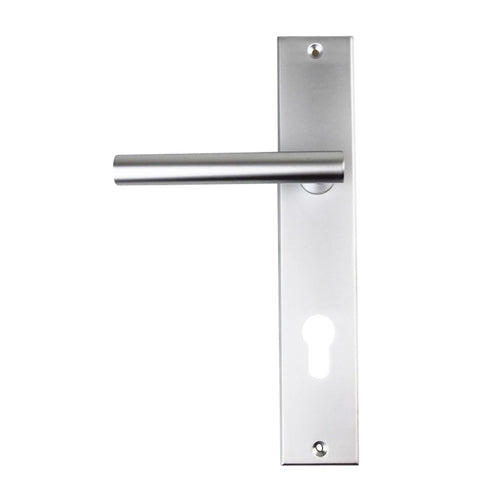 DOMICI DOOR LEVER ON LONGPLATE LEFT HAND