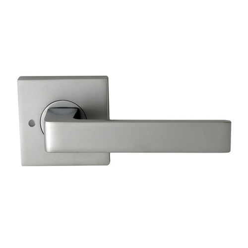 TURIN DOOR LEVER SQUARE PRIVACY SET BRUSHED