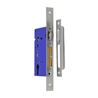 NIDUS OZI 3 ROLLER MORTICE DOOR LOCK OZI-3-46-BODY 46MM BACKSET STRIKER LH SC