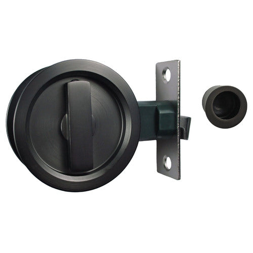 CAVITY SLIDING PRIVACY DOOR LOCK WITH EDGE PULL