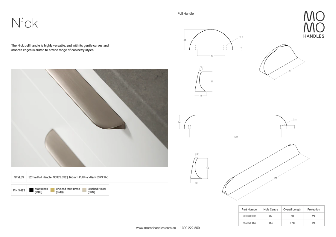 Momo Nick Pull Handle