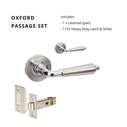 Oxford Passage Set, Includes 1131 Latch