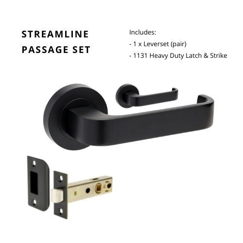Streamline Passage Set, Includes 1131 Latch DDA Compliant