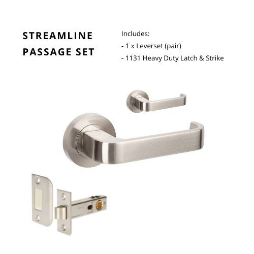 Streamline Passage Set, Includes 1131 Latch  DDA Compliant