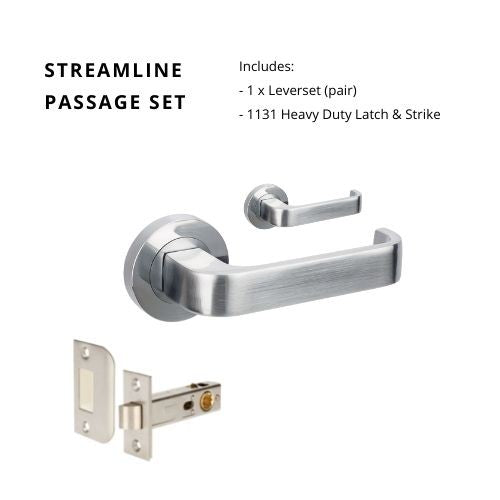Streamline Passage Set, Includes 1131 Latch DDA Compliant