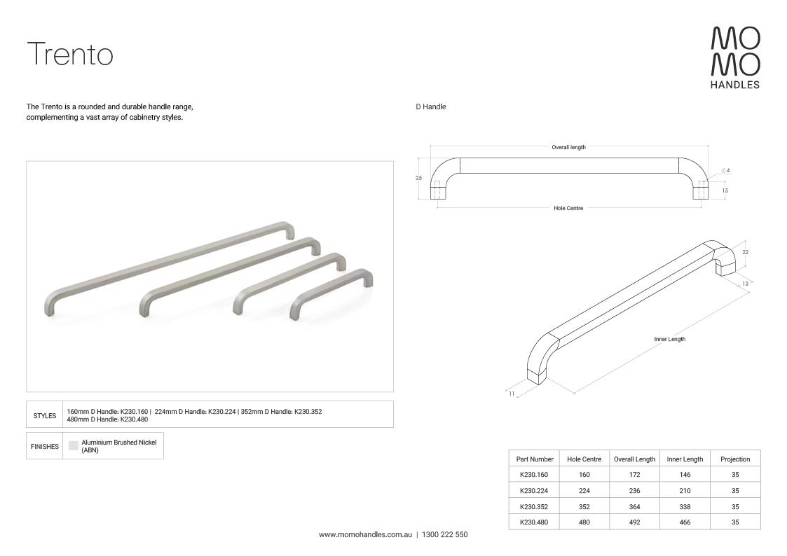 Momo Trento D Handle