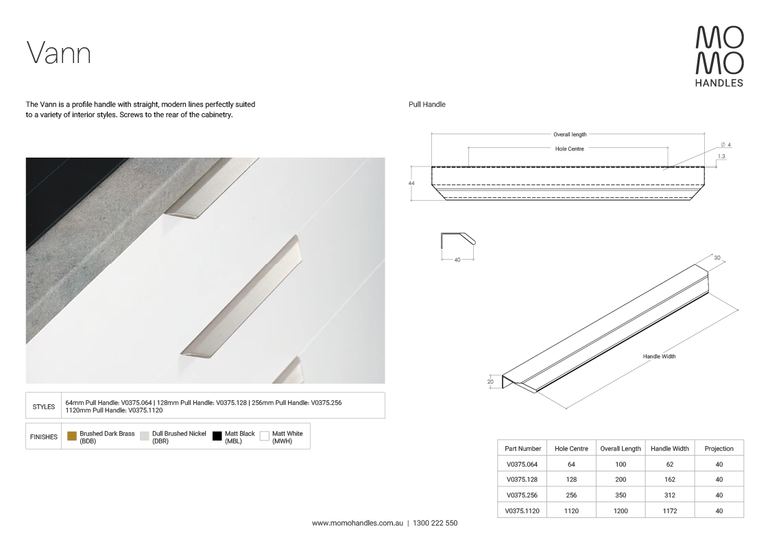 Momo Vann Lip Pull Handle