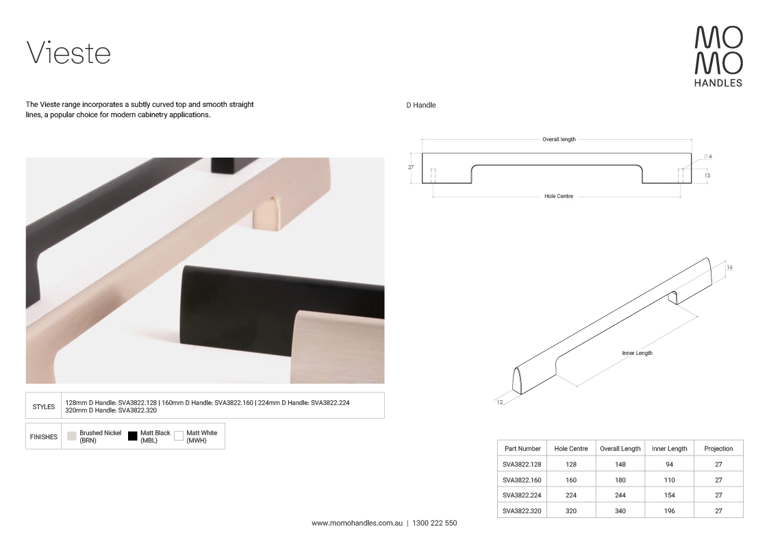 Momo Vieste D Handle