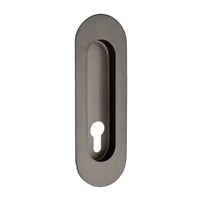 OVAL FLUSH PULL CONCEALED FIX EURO KEYHOLE