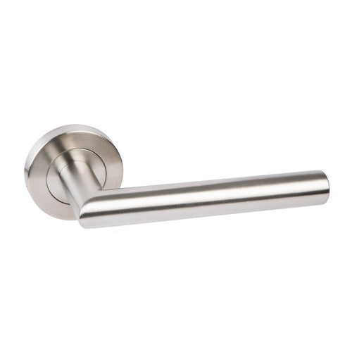 TEUILA DOOR LEVER HANDLE ON ROUND ROSE